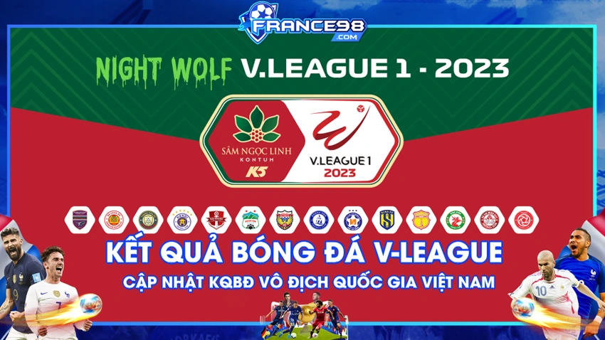 KQBD V-League - Cập nhật kết quả bóng đá vô địch Quốc gia Việt Nam mới nhất 2023