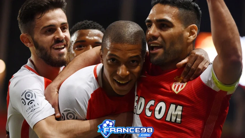 Bernado silva, Mbappe và Falcao cùng trong màu áo AS Monaco