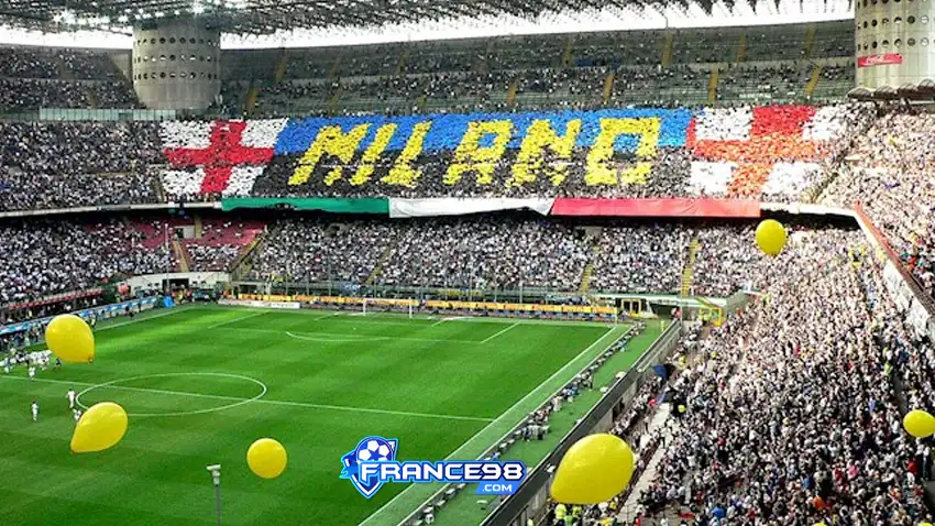 San siro là sân vận động chung của 2 đội bóng thành Milan