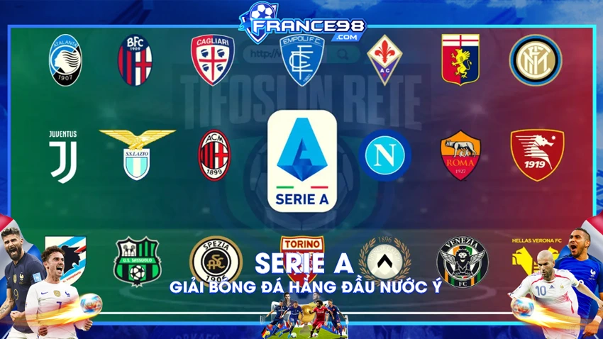Serie A – Giải đấu bóng đá hấp dẫn đỉnh cao hàng đầu nước Ý