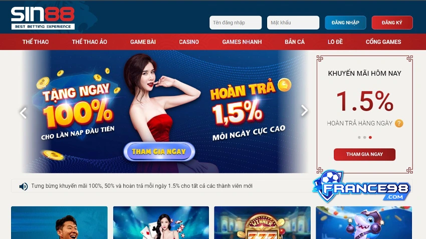 Sin88 - App chơi tài xỉu online cực hot đến từ Singapore